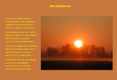 Herbstsonne